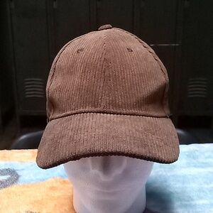 Corduroy baseball cap